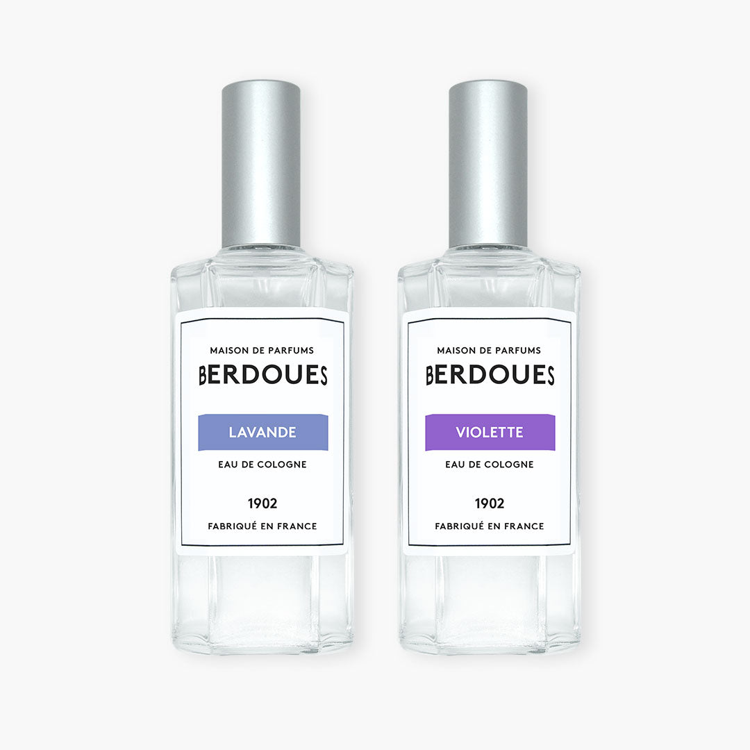 Lot eaux de Cologne Violette Lavande