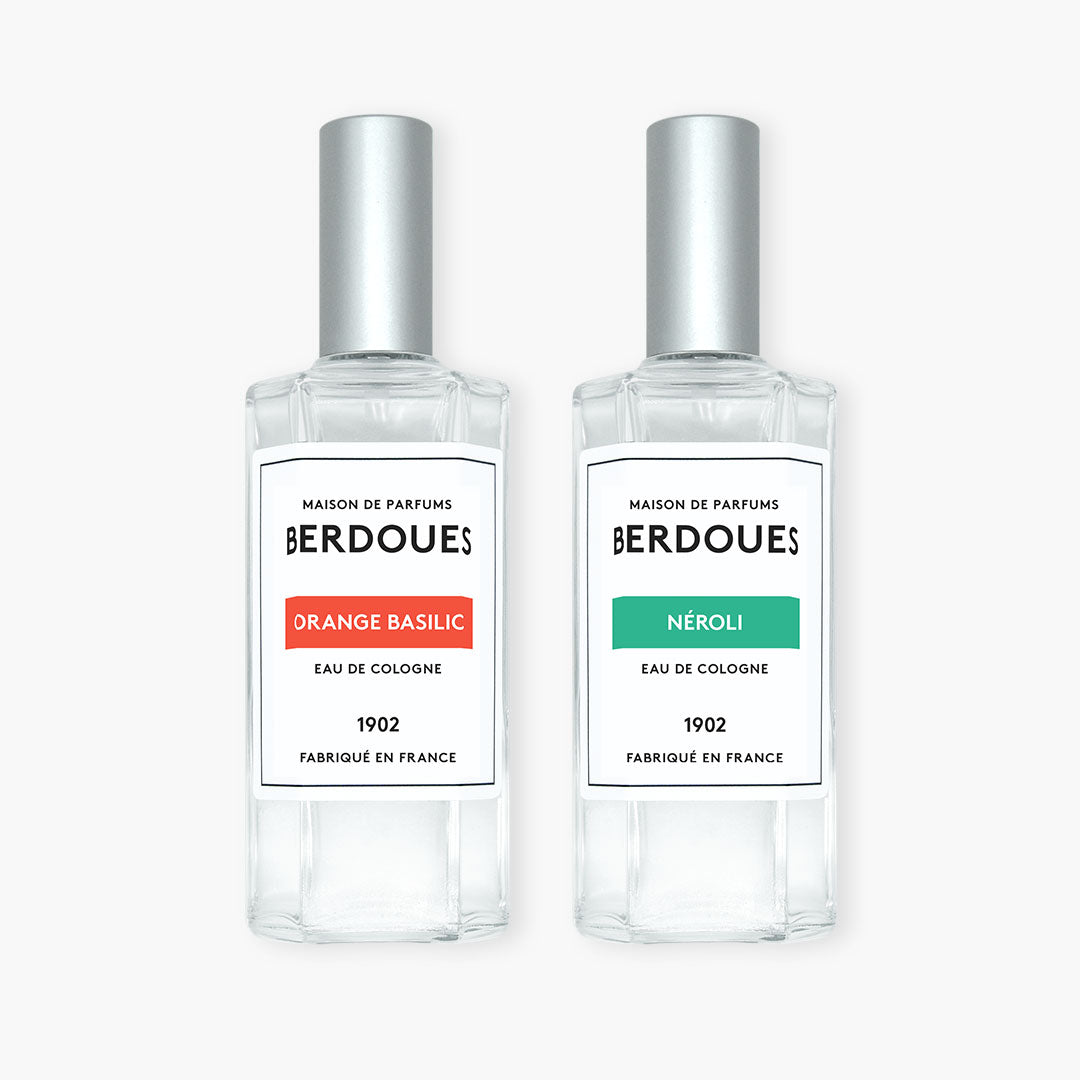 Duo Eaux de Cologne Orange Basilic et Néroli